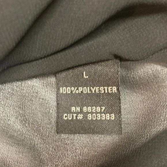 BCBG MaxAzria Chiffon Batwing Sleeve Blouse, Size Large, Floral Cutouts Boho - Picture 5 of 9